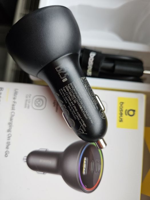 Baseus incărcător auto  152.5W    12V - 24V  RGB Led