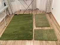 Set 3 covoare, culoarea verde