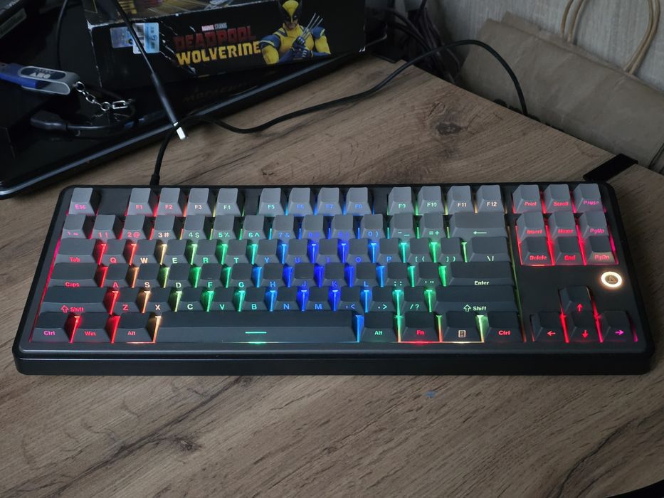 Клавиатура Ajazz AK870 Side-Printed черный