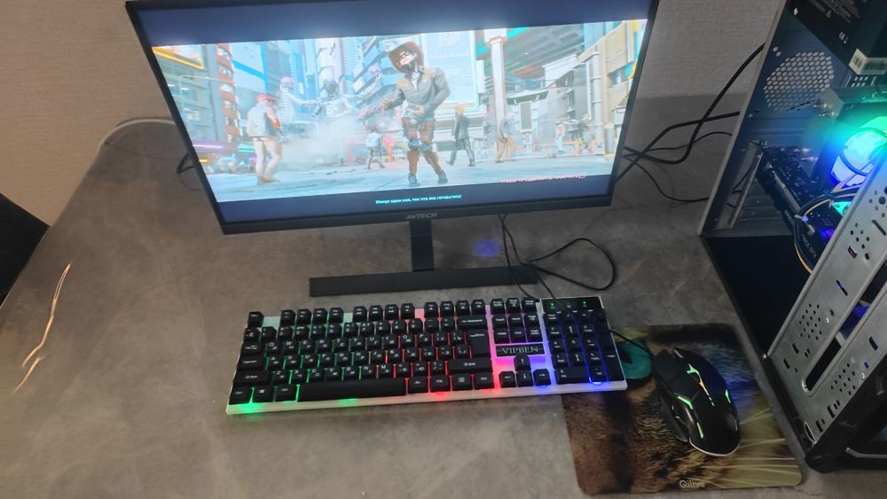 Игровой компьютер пк ddr 4 тянет все игры безрамочный экран