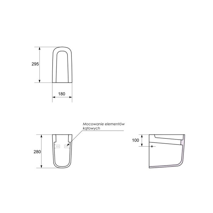 Semi-piedestal Polpostument facile B