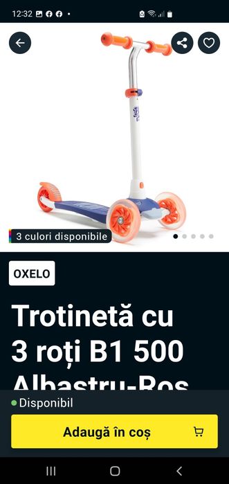 Trotineta Oxelo lumini