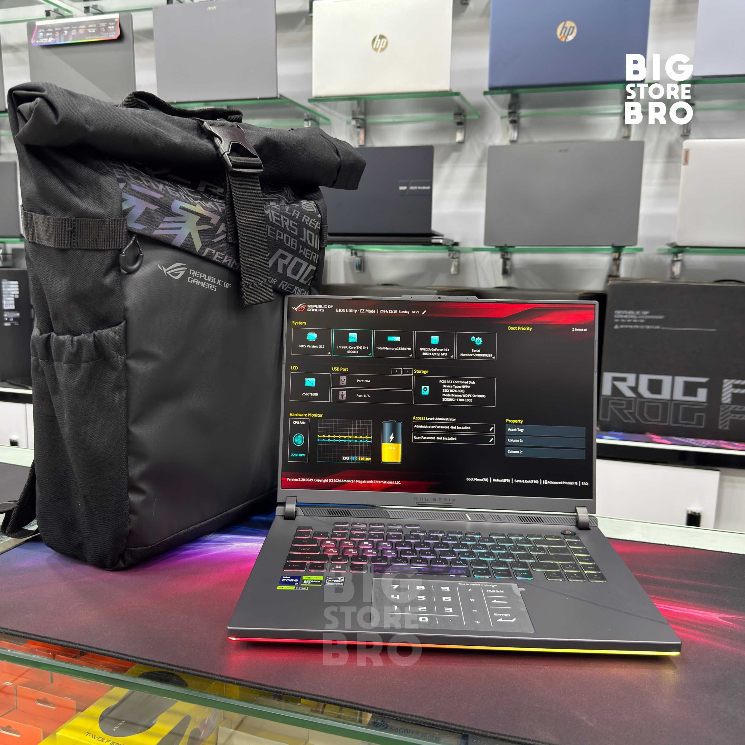 Noutbuk Asus ROG Strix G16 Intel Core i9-14900HX/RTX4060 8GB