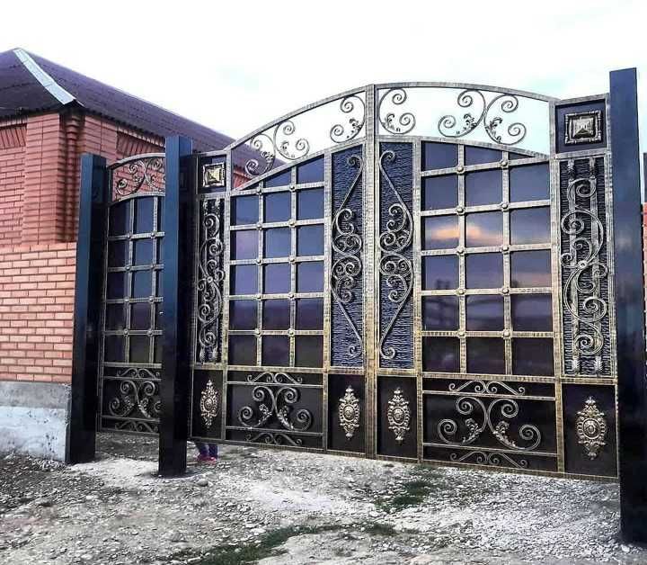 Распашные Забор Откатные Вороты Кованные с Автоматика Дарбаза Какпа!!!