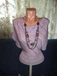 Bluza lila superba cu margele model Versace TRANSPORT GRATUIT