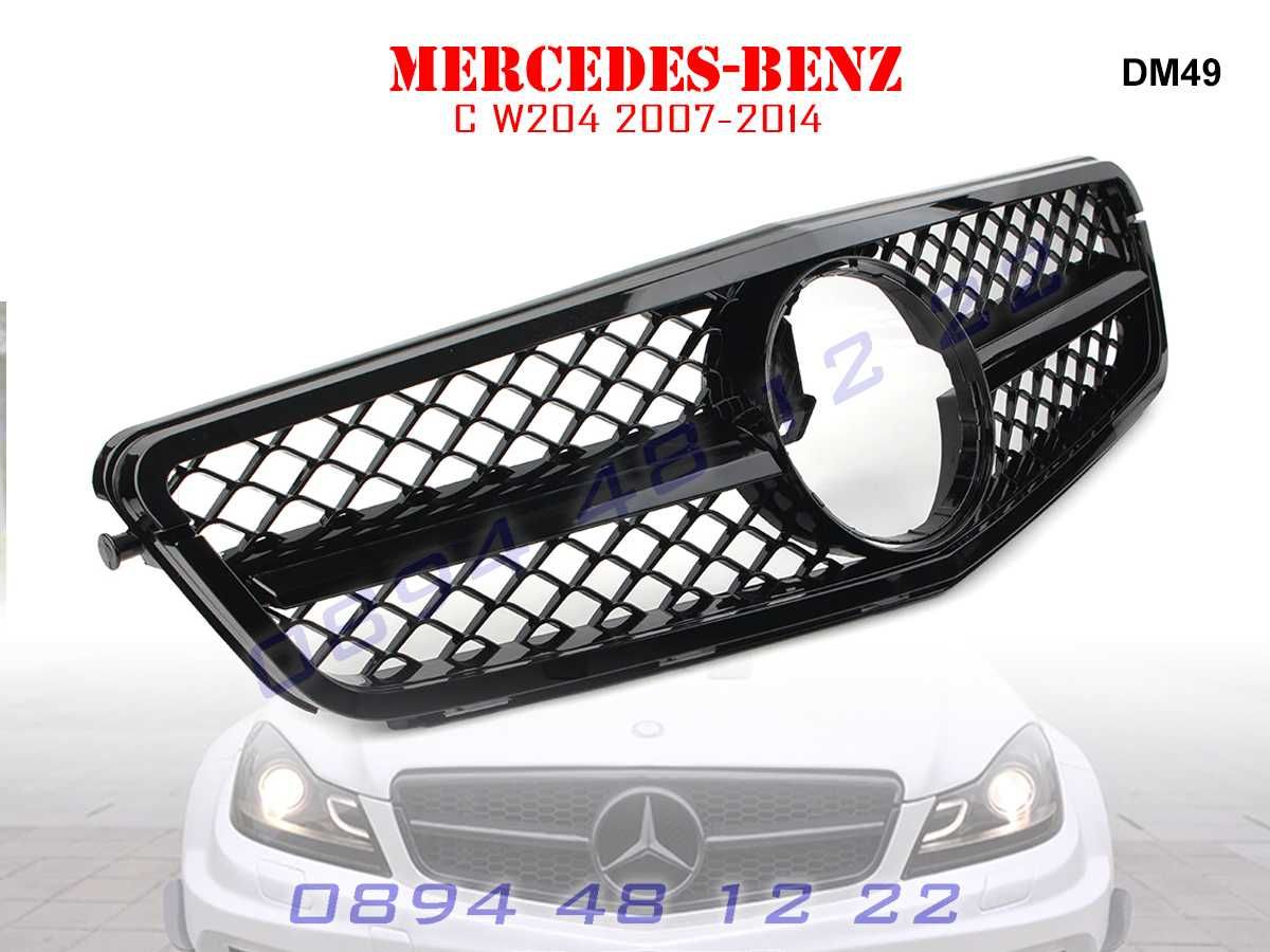 Предна Решетка AMG Mercedes C W204 Мерцедес Ц В204 08-14 г АМГ