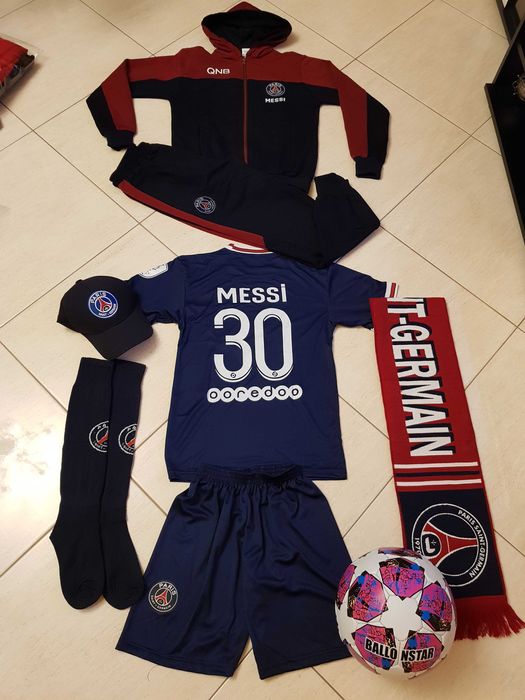 Детско Анцуг + Екип МЕси PsG/ Роналдо Manchester Ronaldo  Juve Messi