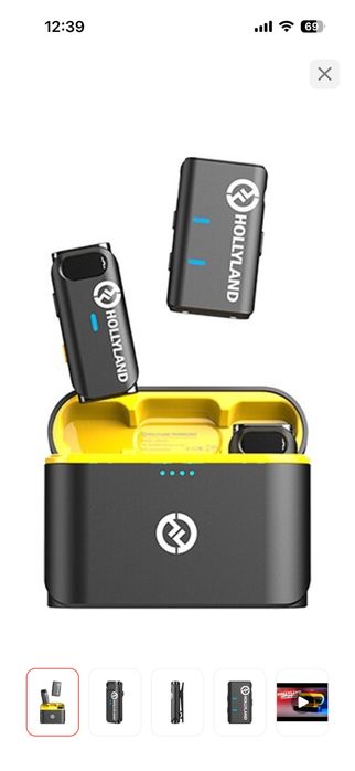 Микрофон Hollyland Lark M1 Duo черный в идеальном состоянии