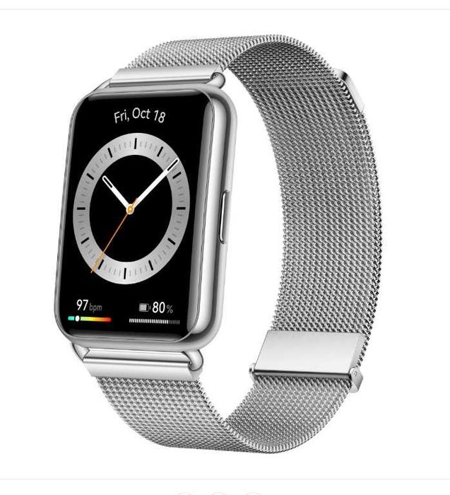 Smartwatch Huawei Watch fit 2 curea Metalic Silver