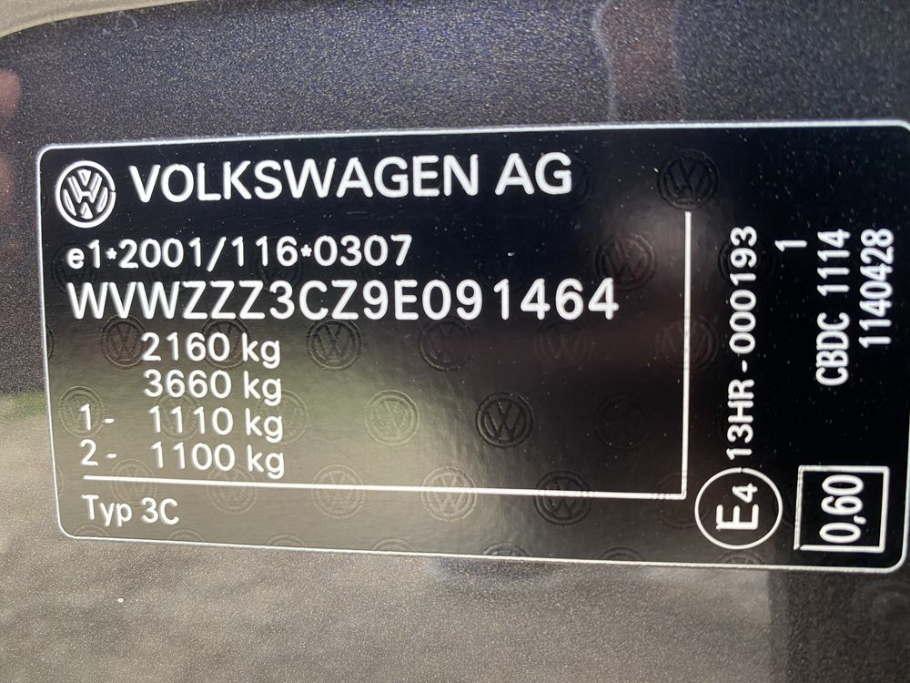 Vw passat b6 an fabricatie 2009