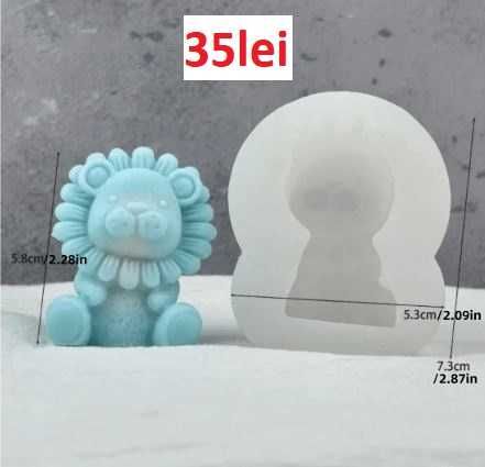 Matrite din Silicon pt Marturii Botez Animale – lumanari, sapun, ipsos