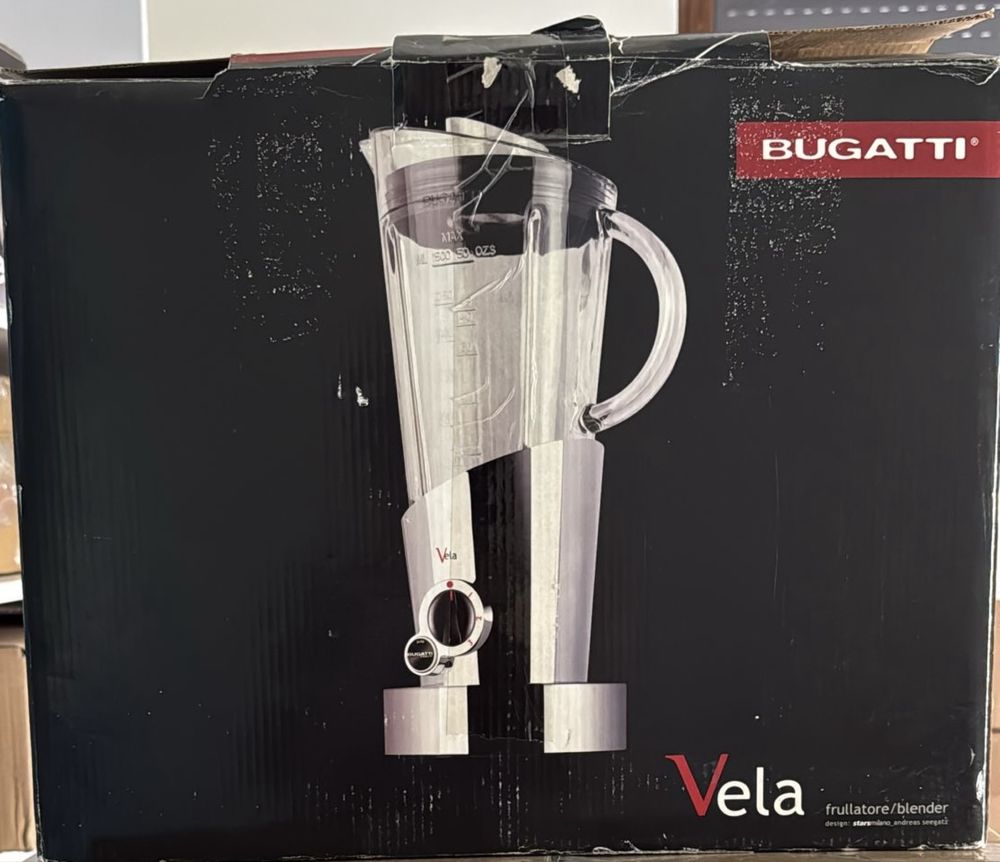 Mixer Blender Bugatti Vela 4 viteze, 1,5 l -  Nou, Sigilat