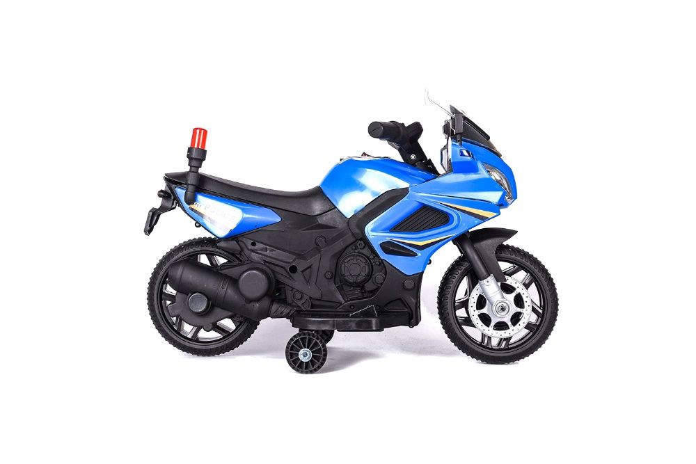 Motocicleta electrica POLICE echipata STANDARD #Albastru