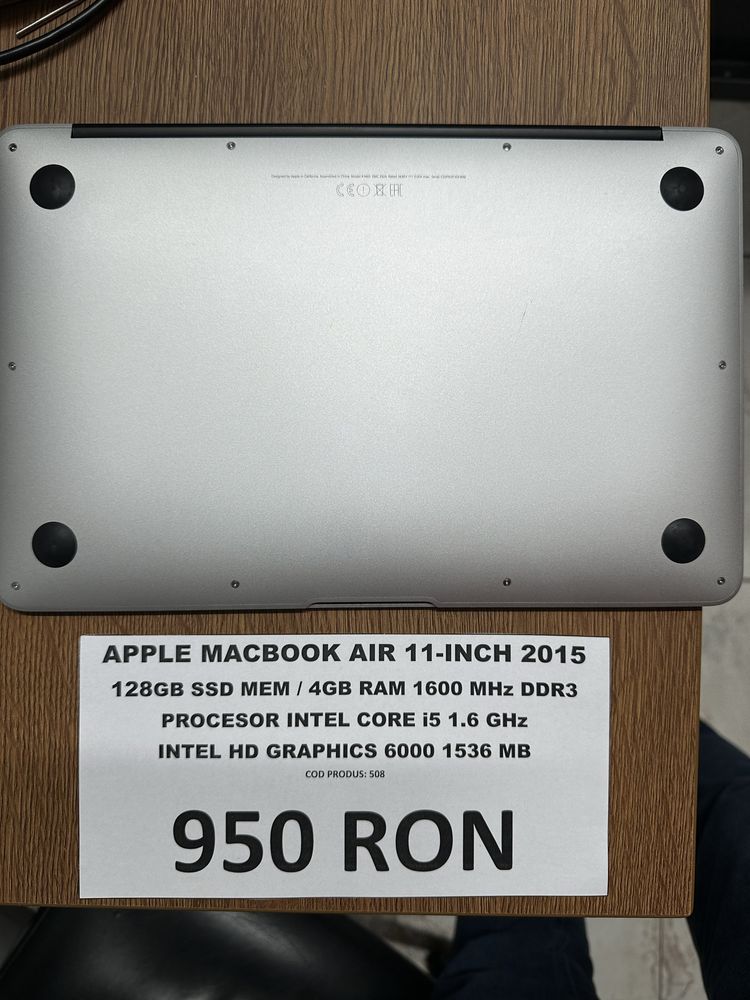 AMANET NO LIMIT: MacBook Air 11-inch 2015 CA Nou 128GB / 4GB RAM.