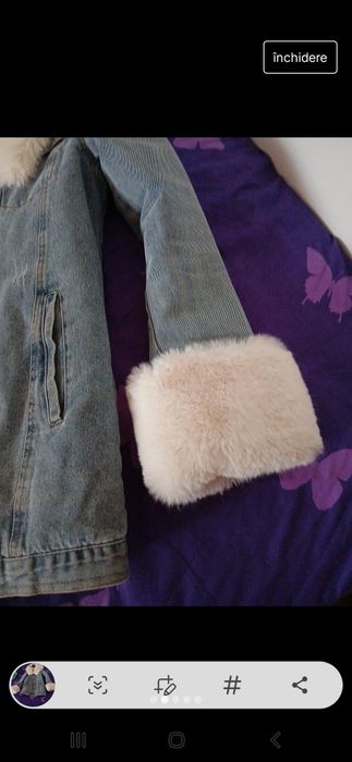 Geaca blugi  blanita