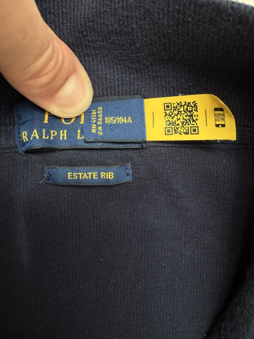 Мъжко! Чисто нова оригинална блуза с цип Polo Ralph Lauren Estate-Rib