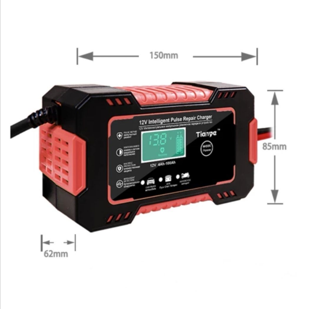 Интелигентно  зарядно за заакумулатор 12V 6A (автомобил кола)