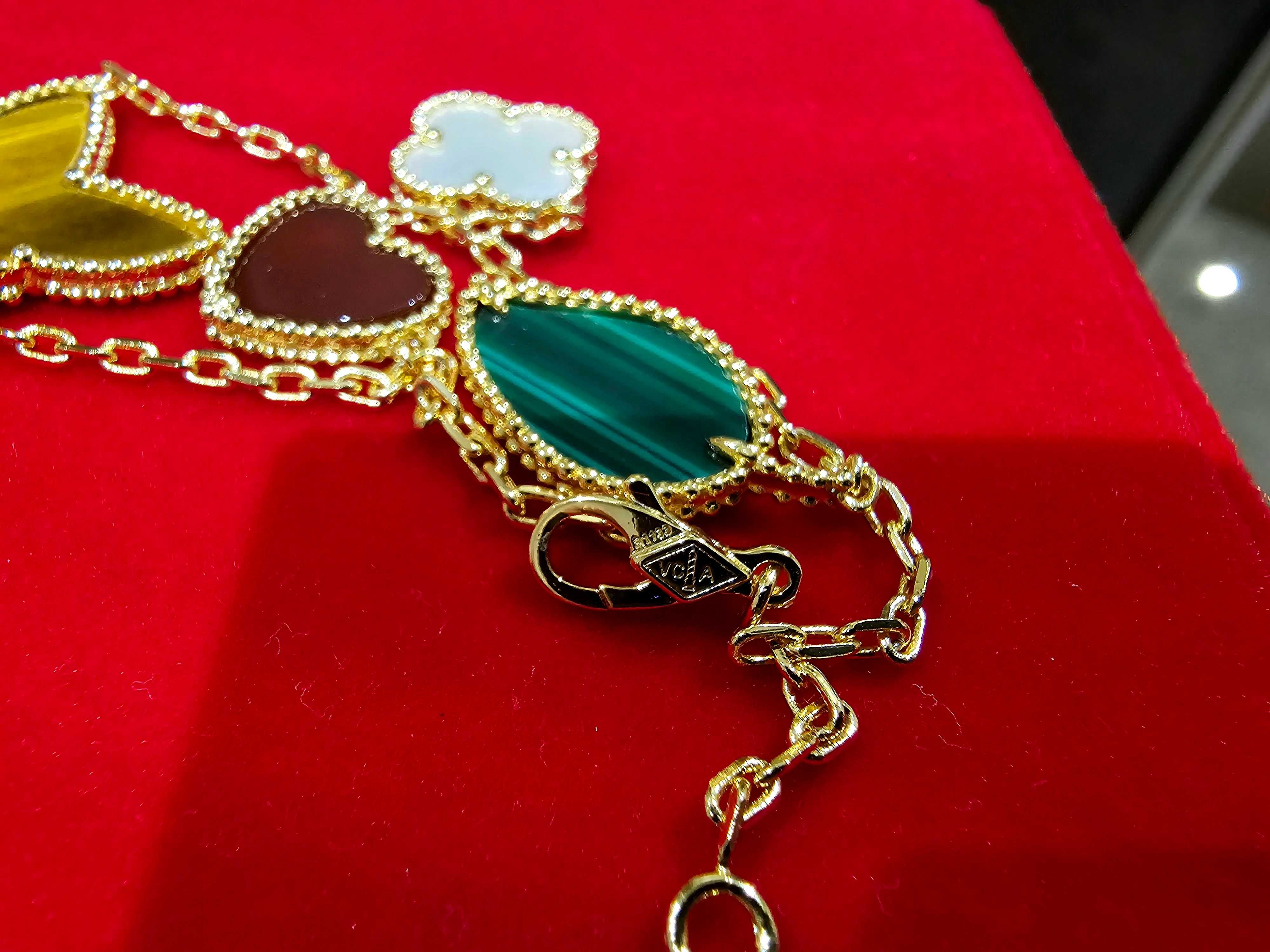 Van Cleef & Arpels VCA Gold 4 Motifs Lucky Alhambra Дамска Гривна
