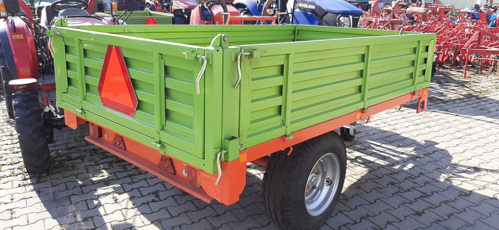 Remorci agricole monoax basculabile 1,5T si 2T cu Carte de identitate