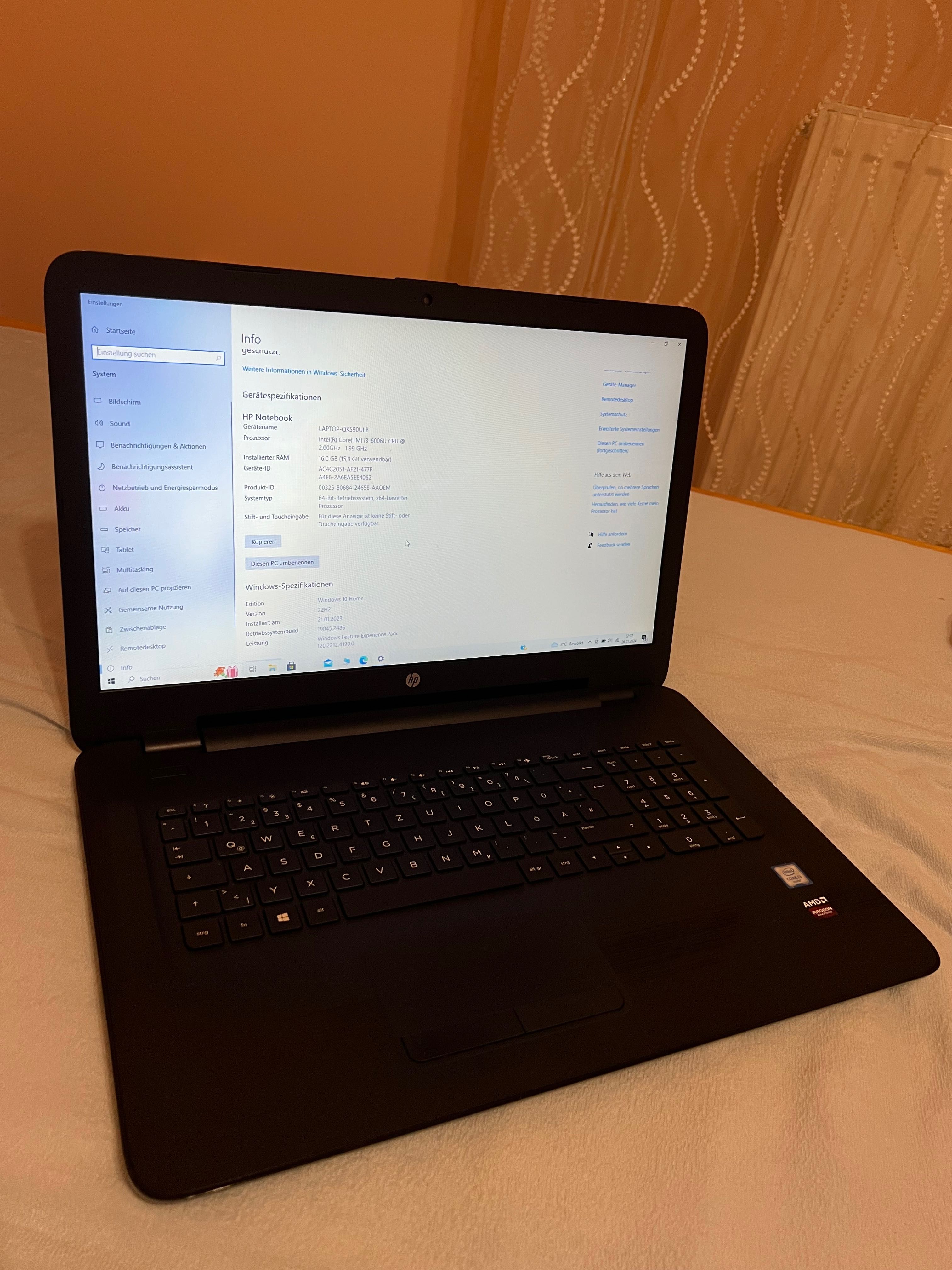 Laptop HP notebook , i3-6006u , ca nou