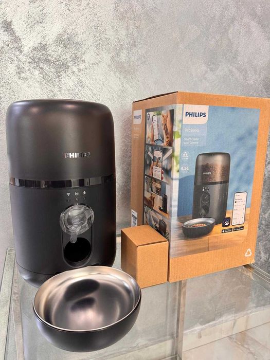 Hranitor automat inteligent pentru animale Philips, camera HD, 4.5l