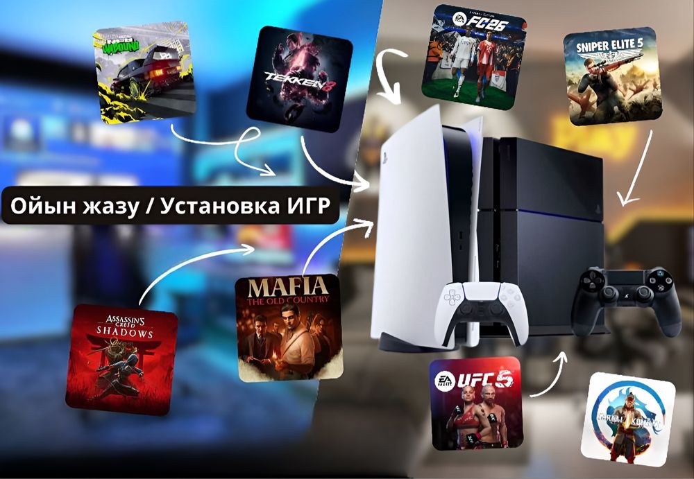 Продажа игр для PlayStation / Лицензионные / Цифровые Установка PS4PS5