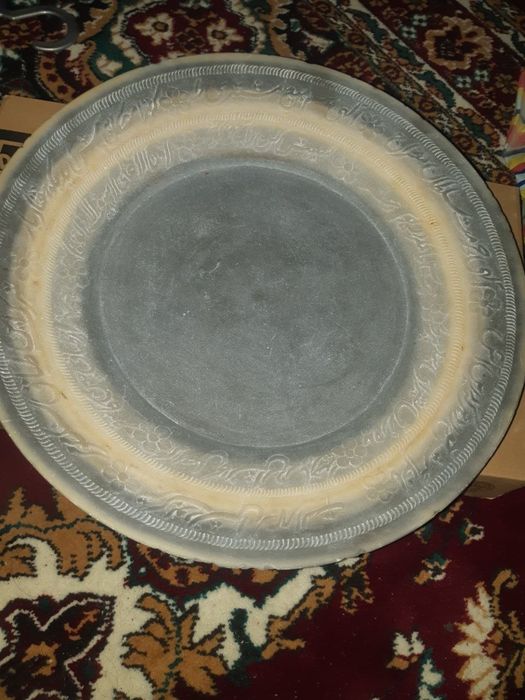 старинная тарелка 18-19 веков !!!сделано из камня в Иране !!!