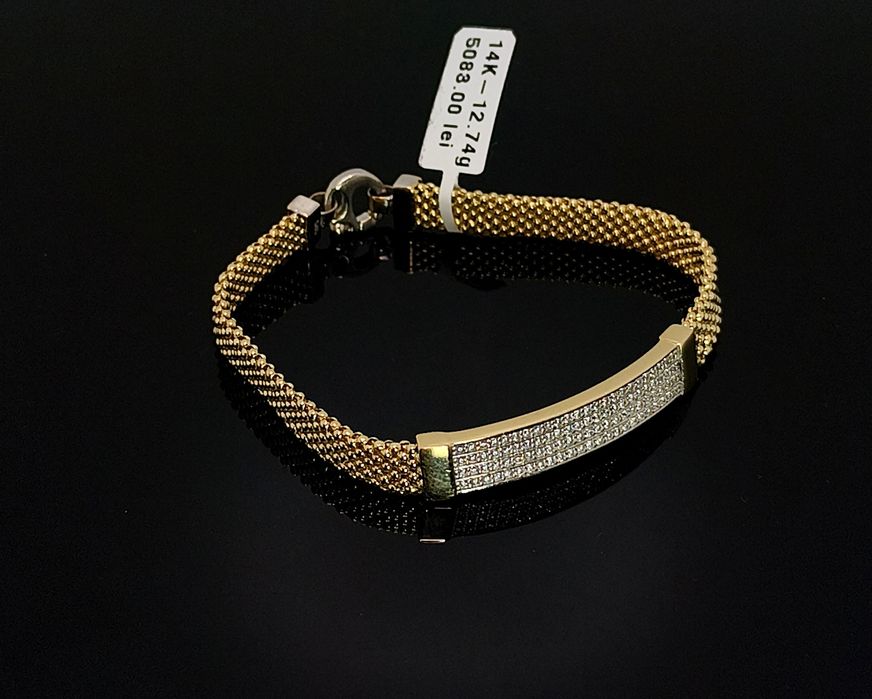 Bijuteria Royal bratara din aur 14k 12.74 gr