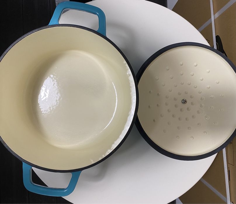 Cratita Emailata Fonta + Capac - 5.8 L, NOUA