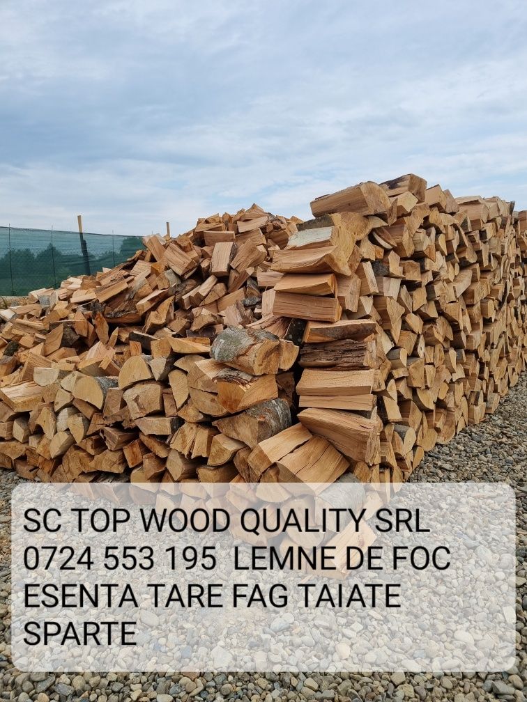 SC vinde lemne de foc taiate sparte fag