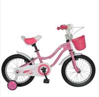 Bicicleta 16 inc, pentru fetițe (4-7 ani)