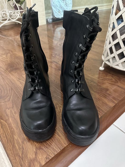 Берцы, натуральная кожа