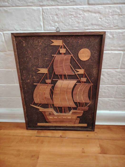 Старо декоративно пано интарзия