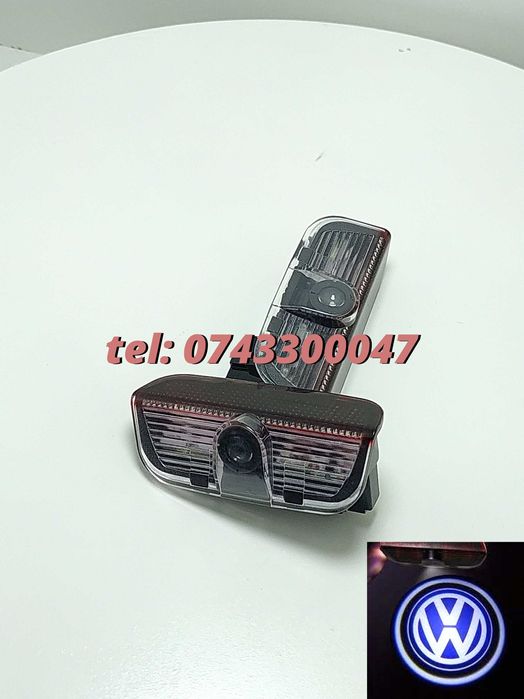Set Proiectoare Portiere Led Logo Holograma Vw