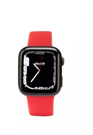 Smartwatch tip Apple Watch. Apeluri pe ceas. Full touch. Rosu.