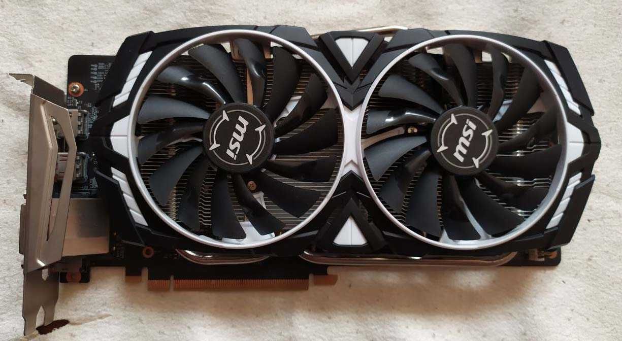 Продается видеокарта MSI GeForce GTX 1060 ARMOR 6GD5X OC