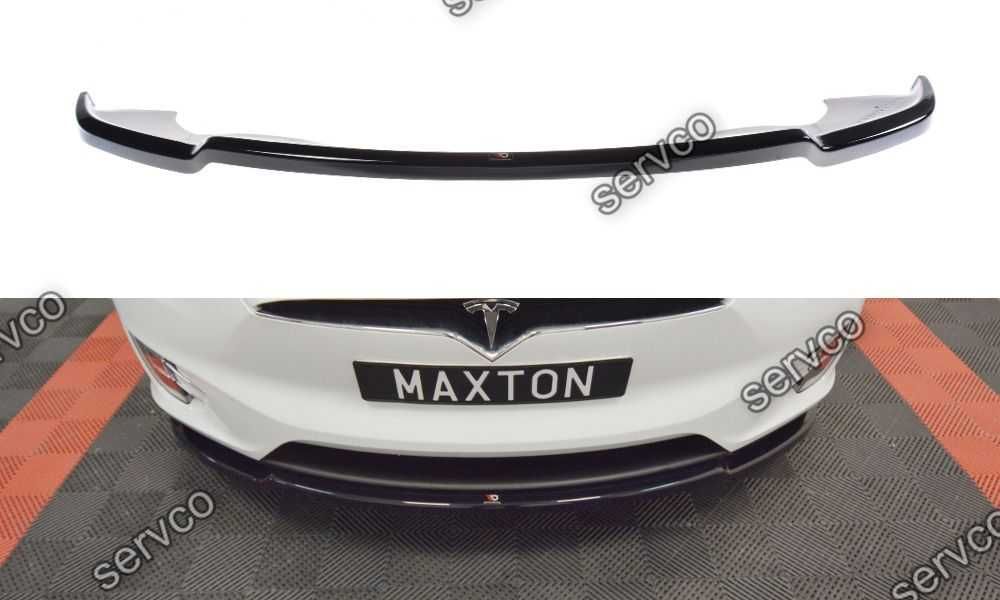 Prelungire splitter bara fata Tesla Model X 2015- v1 - Maxton Design