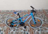 Bicicletă copii 20' Cube KID 200 MTB, 7 viteze, ALUMINIU - albastru