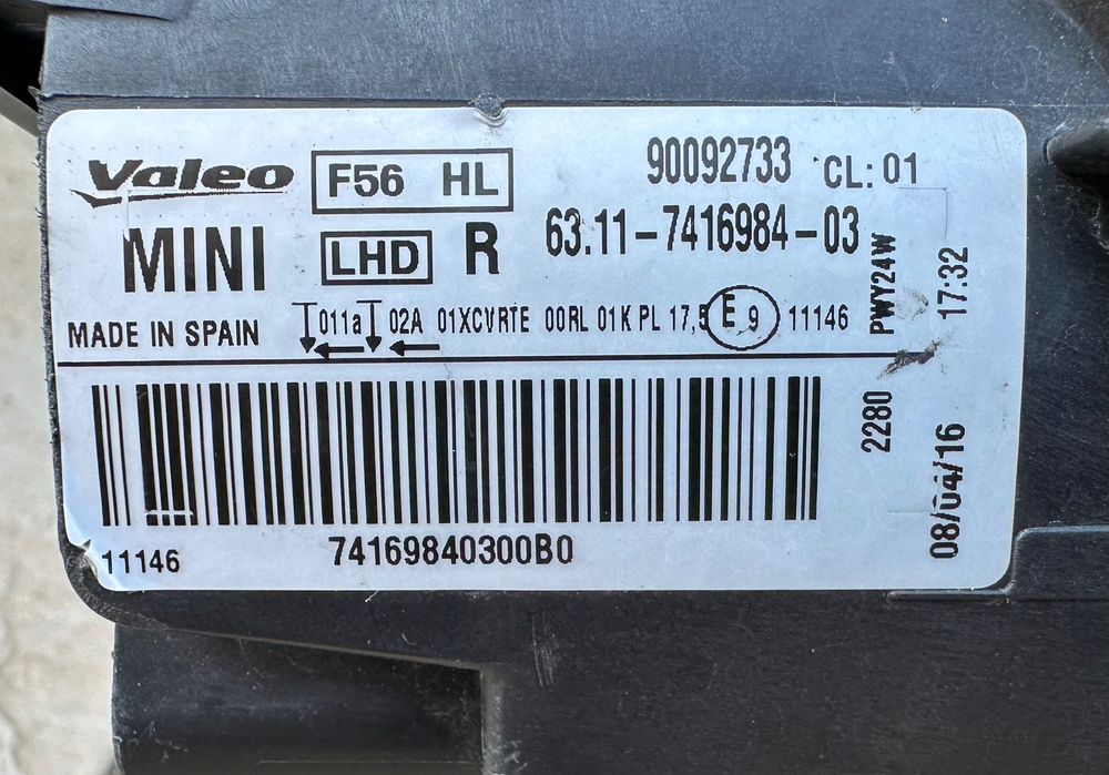 Фарове far LED Night Vision фар за Мини Купър Mini Cooper F55 F56 F57