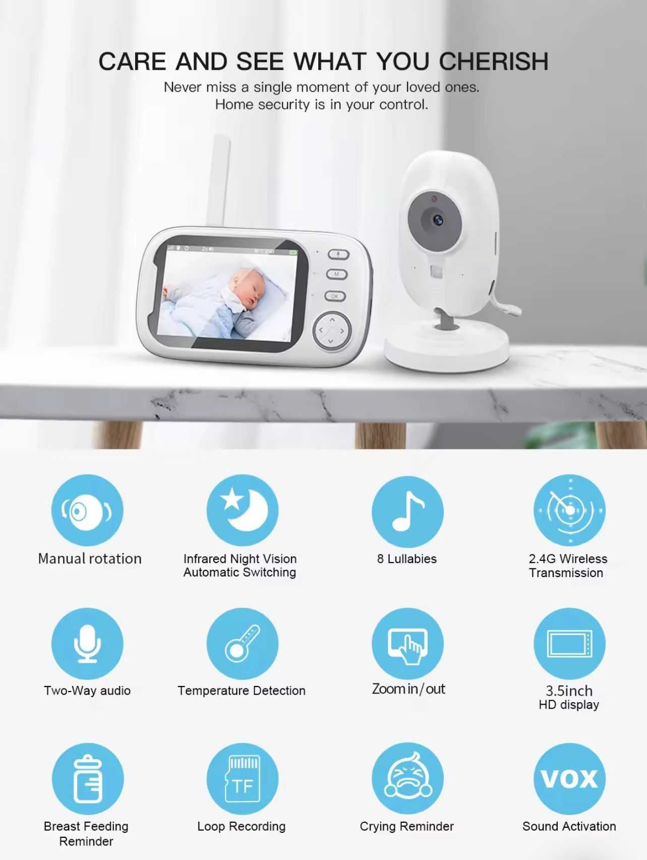 Baby Monitor - Camera de supraveghere bebelusi - NOUA - SIGILATA