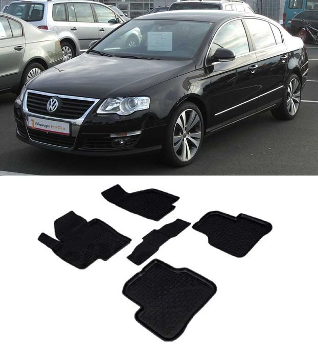 Presuri/Covorase cauciuc 100% tavita VW PASSAT B6/B7/B8 2005-->Prezent