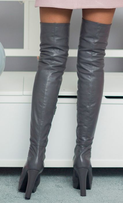 Дамски чизми естествена кожа