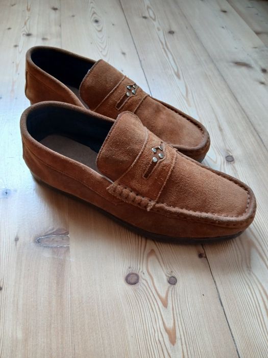 Лоферы замшевые б/у в отличном состоянии