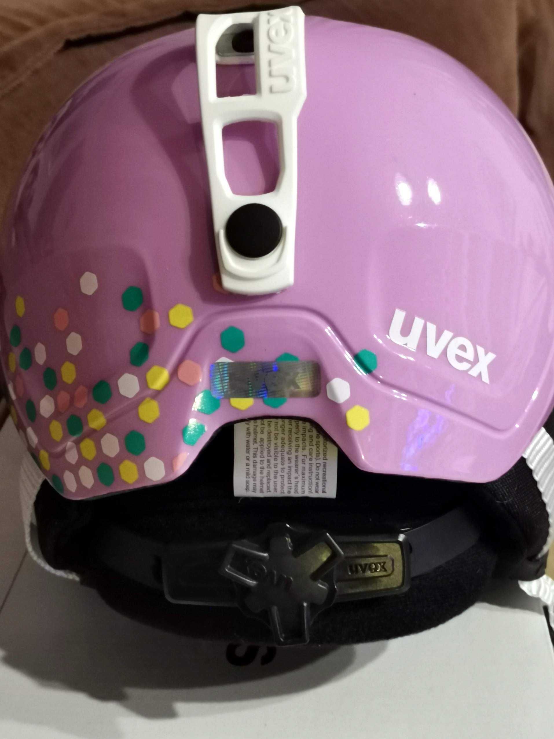 Casca schi pentru copii UVEX HEYYA - pink confetti , marime 46-50 cm