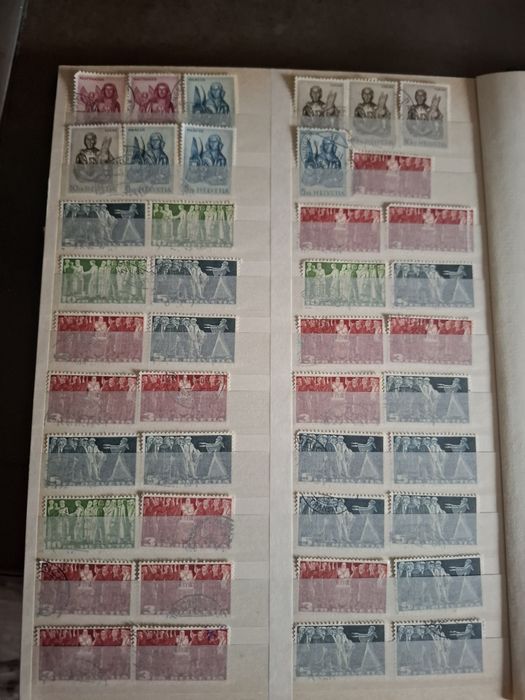 Emisii filatelice din țări europene, R.P.R,și SUA.