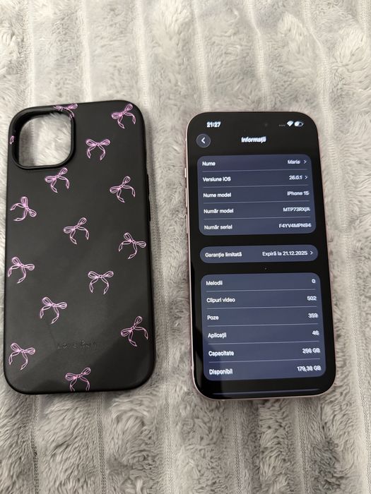 Iphone 15 Pink 256GB