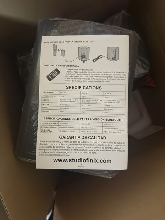 Boxe de exterior Bluetooth de 5,25