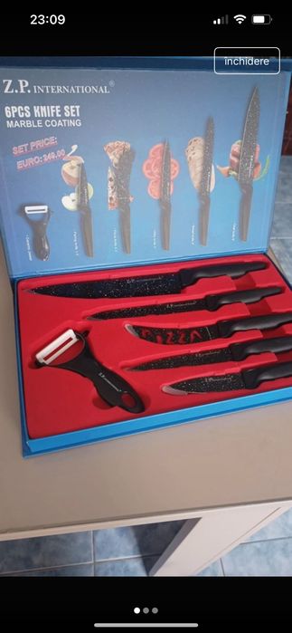 Set cuțite nefolosit