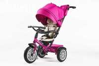 Tricicleta BENTLEY 6 in 1 Pink Fuchsia pentru copii. Carucior Bentley