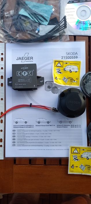Продавам нов комплект-модул и кабели за теглич VW, Шкода, Сеат, Ауди.